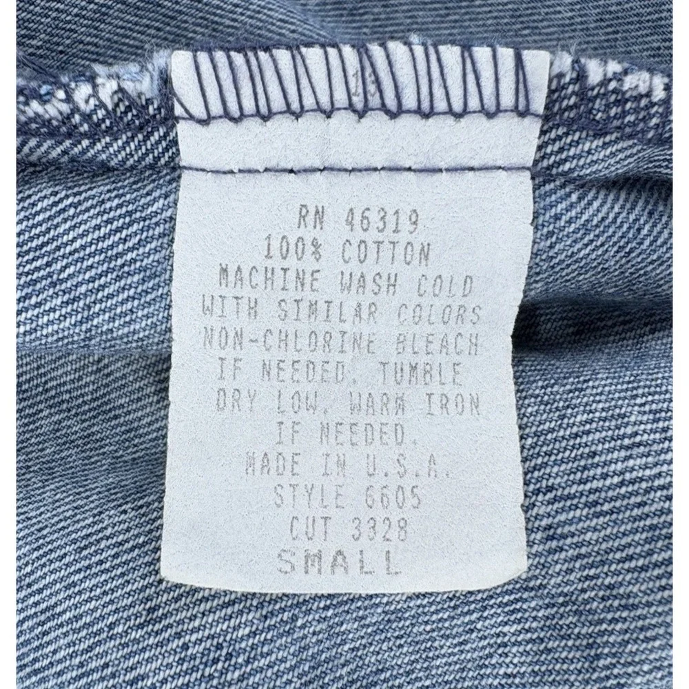 Vinatge Gotcha Covered Denim Chore Jacket Womens S Blue 100% Cotton USA Made 90s